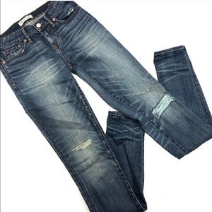 Madewell Skinny Skinny Distressed Jean (Long)